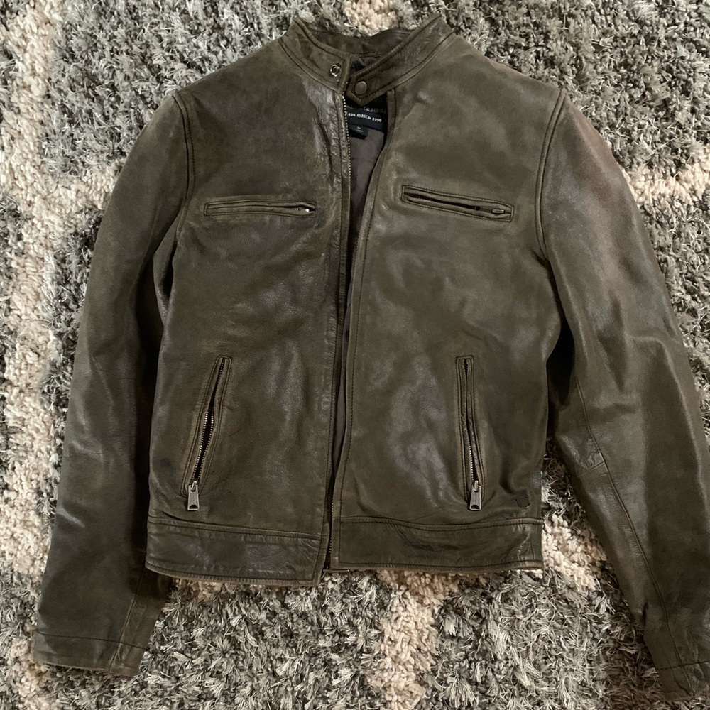 Men’s Lucky Brand Black Label Small leather jacket